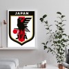 Japan Football - Full Round Diamond - 30x40cm
