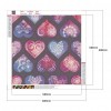 Flower Heart - Full Diamond Painting - 40x40cm