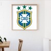 Soccer Team - Full Round Diamond - 30x30cm