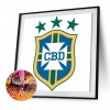 Soccer Team - Full Round Diamond - 30x30cm