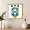 Soccer Team - Full Round Diamond - 30x30cm