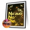 No Zuo No Die - Full Round Diamond - 30x40cm