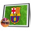 Barcelona Team Crest - Full Round Diamond - 40*30cm