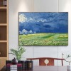Wheatfield under Thunderclouds - Full Round Diamond - 40x30cm