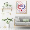 Independence Day  - Full Round Diamond - 30x30cm