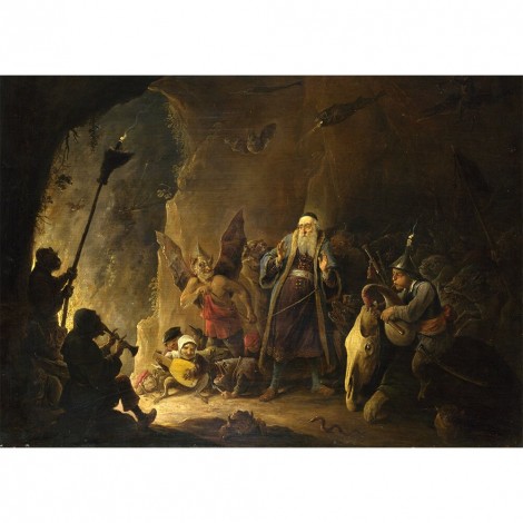 Peasants - Full Round Diamond - 45x35cm