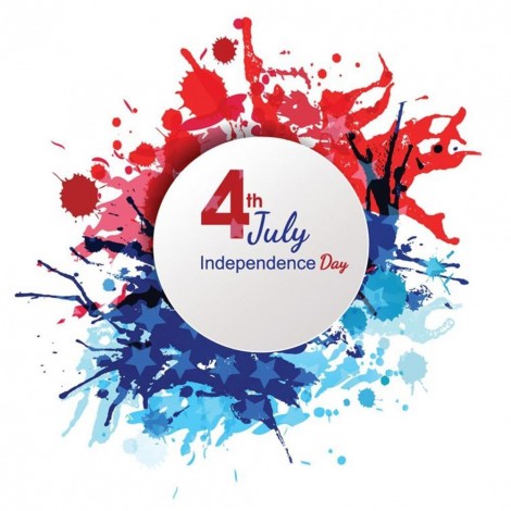 Independence Day  - Full Round Diamond - 30x30cm