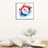 Independence Day  - Full Round Diamond - 30x30cm