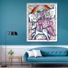 DIY Mosaic Rainbow Horn Horse Picture Full Drill Round Diamond Painting Kit