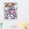 DIY Mosaic Rainbow Horn Horse Picture Full Drill Round Diamond Painting Kit