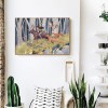 Forest Animals And Girls - Full Round Diamond - 45*35cm