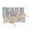 Forest Animals And Girls - Full Round Diamond - 45*35cm