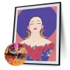 Japanese Woman - Full Round Diamond - 30x40cm