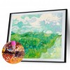 Green Wheat Field - Full Round Diamond - 40x30cm