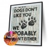 Dogs Letters - Full Round Diamond - 30x40cm