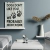 Dogs Letters - Full Round Diamond - 30x40cm
