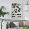 Dogs Letters - Full Round Diamond - 30x40cm