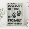 Dogs Letters - Full Round Diamond - 30x40cm
