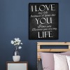 I LOVE YOU Hobby - Partial Round Diamond - 30x40cm