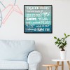 Beach Rules - Full Round Diamond - 30x30cm