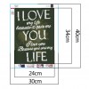 I LOVE YOU Hobby - Partial Round Diamond - 30x40cm