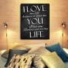 I LOVE YOU Hobby - Partial Round Diamond - 30x40cm