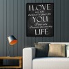 I LOVE YOU Hobby - Partial Round Diamond - 30x40cm