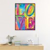Letters Love - Full Round Diamond - 30*40cm