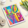 Letters Love - Full Round Diamond - 30*40cm