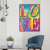 Letters Love - Full Round Diamond - 30*40cm