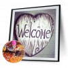 Welcome - Full Round Diamond - 30x30cm