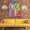 Letters Love - Full Round Diamond - 30*40cm