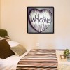 Welcome - Full Round Diamond - 30x30cm
