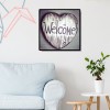 Welcome - Full Round Diamond - 30x30cm