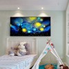 80x45cm Abstract Night Sky - Full Round Diamond - 80x45cm