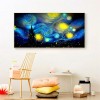 80x45cm Abstract Night Sky - Full Round Diamond - 80x45cm