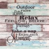 Outdoor Rules - Full Round Diamond - 30x30cm