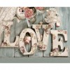 Round Letter Set - Full Diamond Painting - 40x30cm