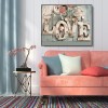 Round Letter Set - Full Diamond Painting - 40x30cm