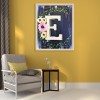 The Letter E - Full Round Diamond - 30*40cm