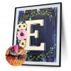 The Letter E - Full Round Diamond - 30*40cm
