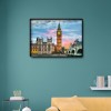 European Architecture London Night Scene-Big Ben - Full Round Diamond - 40*30cm