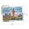 European Architecture London Night Scene-Big Ben - Full Round Diamond - 40*30cm