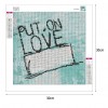 Letter Love - Full Diamond Painting - 30x30cm