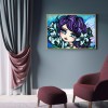Girl with Big Eyes - Full Round Diamond - 40x30cm