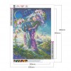 Full Round Diamond Painting Josephine Rhinestone Wall Picture Craft (IH898)