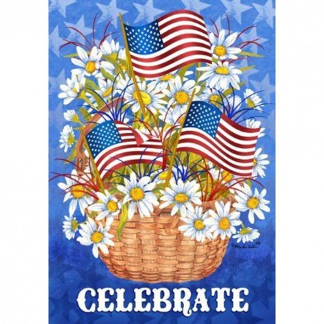 Independence Day  - Full Round Diamond - 30x40cm