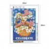 Independence Day  - Full Round Diamond - 30x40cm