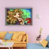 Girl with Big Eyes - Full Round Diamond - 40x30cm