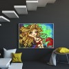 Girl with Big Eyes - Full Round Diamond - 40x30cm